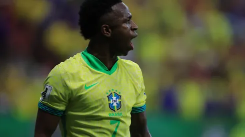 Vini Jr. em campo pela Seleção (Photo by Buda Mendes/Getty Images)