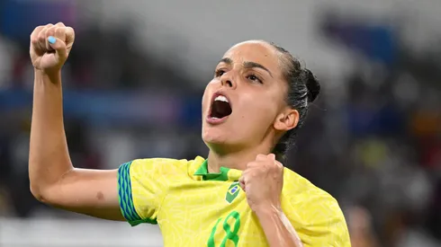 Gabi Portilho pela Seleção Brasileira Feminina (Photo by Clive Mason/Getty Images)