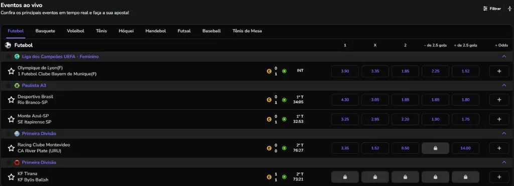 Apostas Ao Vivo Betsul