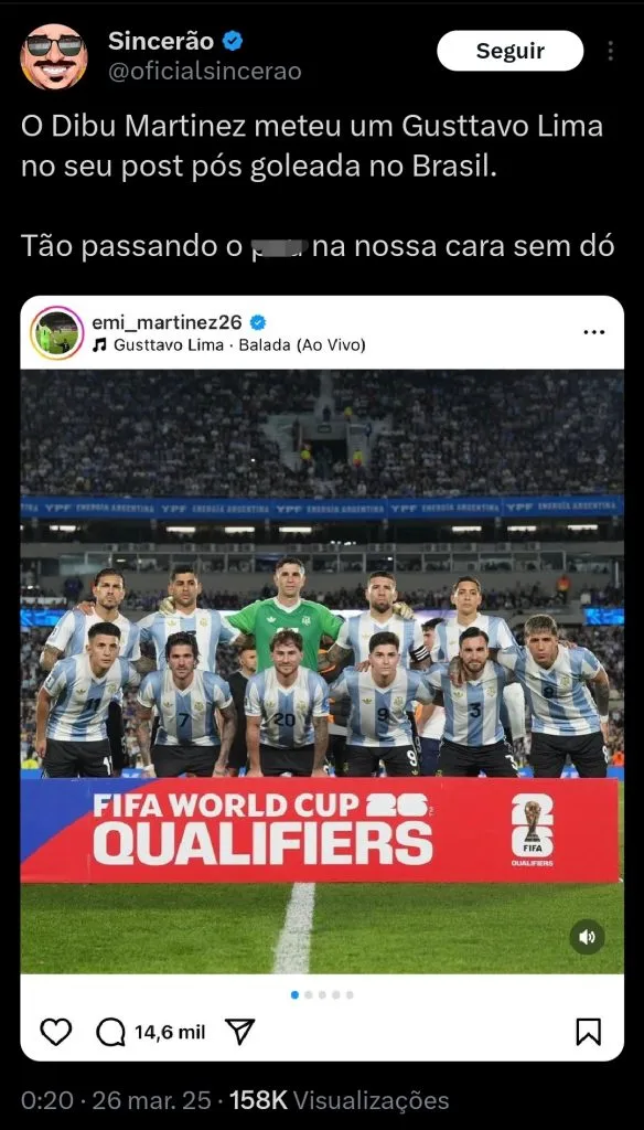 Repercussão via X