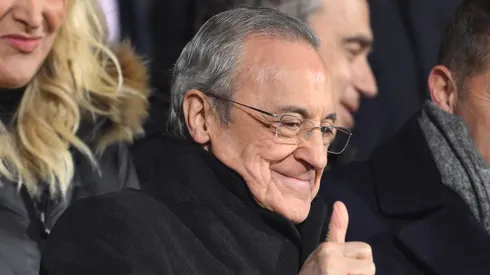 Florentino Pérez presidente do Real Madrid durante jogo