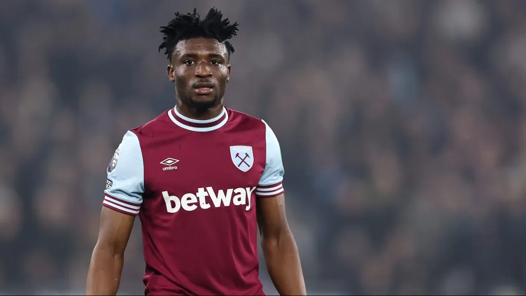 Mohammed Kudus em jogo do West Ham. Foto: Julian Finney/Getty Images