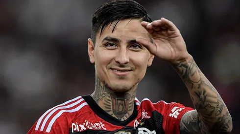 Pulgar, jogador do Flamengo. Foto: Thiago Ribeiro/AGIF