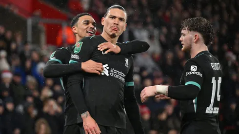 Darwin Núñez recebeu uma proposta para deixar o Liverpool. Foto: Dan Mullan/Getty Images