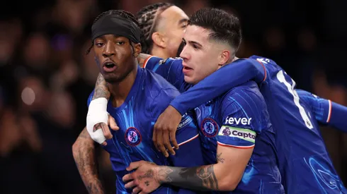 Jogadores do Chelsea comemorando gol. Foto: Julian Finney