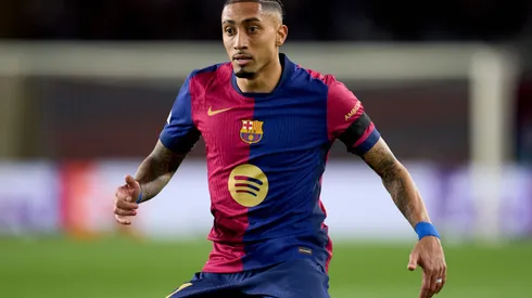 Raphinha em ação pelo Barcelona (Photo by Aitor Alcalde/Getty Images)