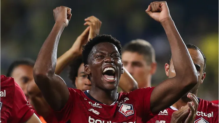 Jonathan David, atacante do Lille e alvo do Barcelona (Photo by Ahmad Mora/Getty Images)