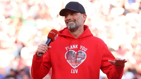 Jürgen Klopp, ex-treinador do Livepool, em sua despedida do clube. Foto: Clive Brunskill