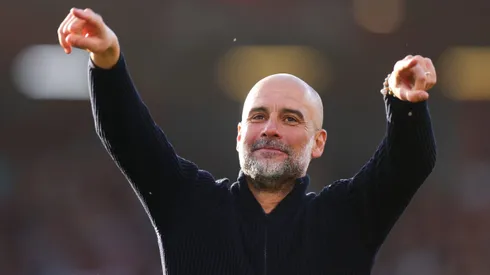 Pep Guardiola, treinador do Manchester City. Foto: Alex Pantling/Getty Images