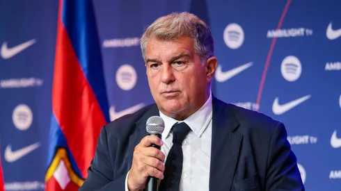 Laporta expõe críticas para organização da La Liga. Foto: Eric Alonso/Getty Images