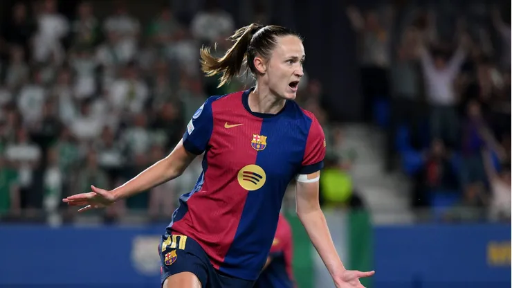 Caroline Hansen, do Barcelona. Foto: David Ramos/Getty Images