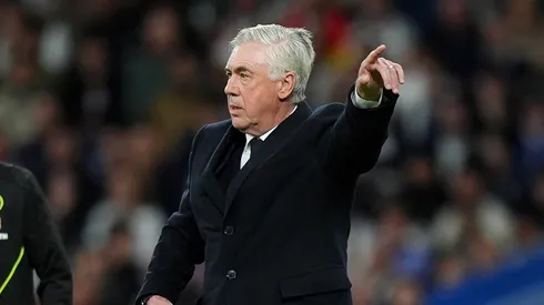 Carlo Ancelotti durante jogo do Real Madrid pela La Liga