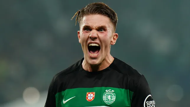 Gyokeres, cotado no Barcelona, em ação pelo Sporting. Foto: Gualter Fatia/Getty Images