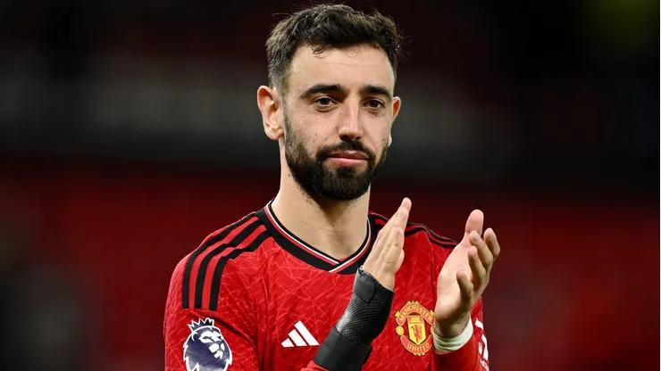 Al-Nassr não para em João Félix e vai com tudo para tirar Bruno Fernandes do Manchester United. Foto: Gareth Copley/Getty Images