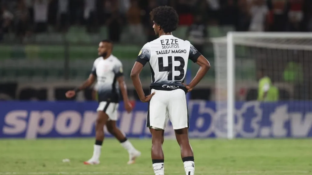 Talles Magno em jogo do Corinthians. Foto: Edilzon Gamez/Getty Images