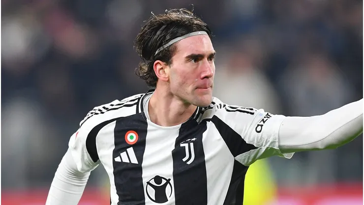 Vlahovic, atacante da Juventus. O sérvio recusou uma oferta do Al-Ahli. Foto: Valerio Pennicino/Getty Images