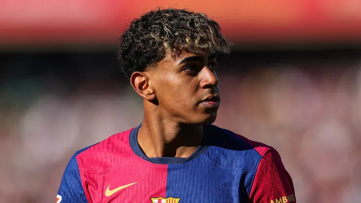 Lamine Yamal em jogo pelo Barcelona