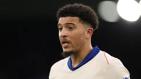 Jadon Sancho durante jogo do Chelsea