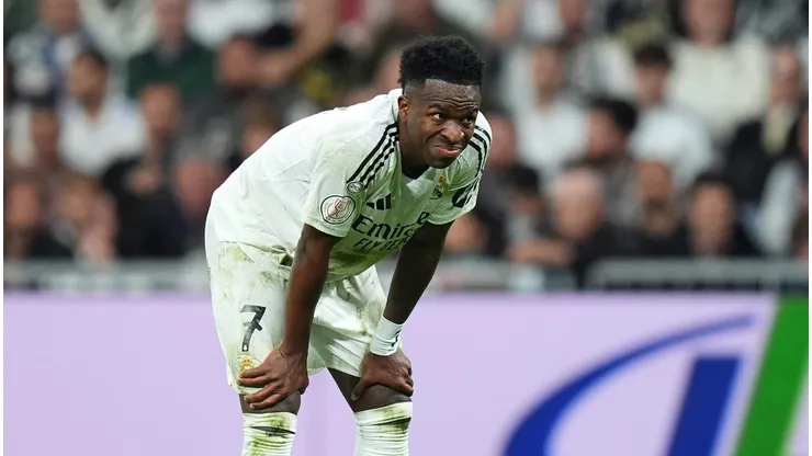 Vini Jr perde pênalti no Real Madrid. Getty Imagens