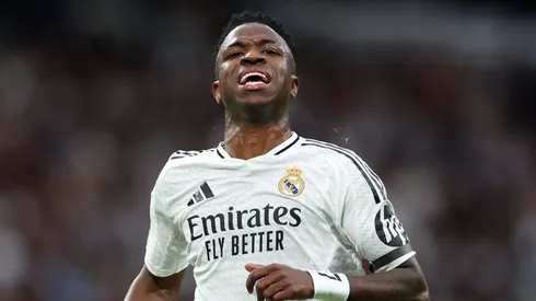 Vini Jr perde pênalti pelo Real Madrid. (Photo by Florencia Tan Jun/Getty Images)