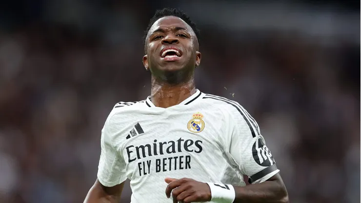 Vini Jr perde pênalti pelo Real Madrid. (Photo by Florencia Tan Jun/Getty Images)