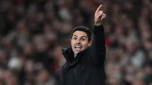 Arteta cobra torcida do Arsenal. Foto: Shaun Botterill/Getty Images
