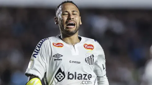 Neymar em jogo do Santos. Foto: Alexandre Schneider