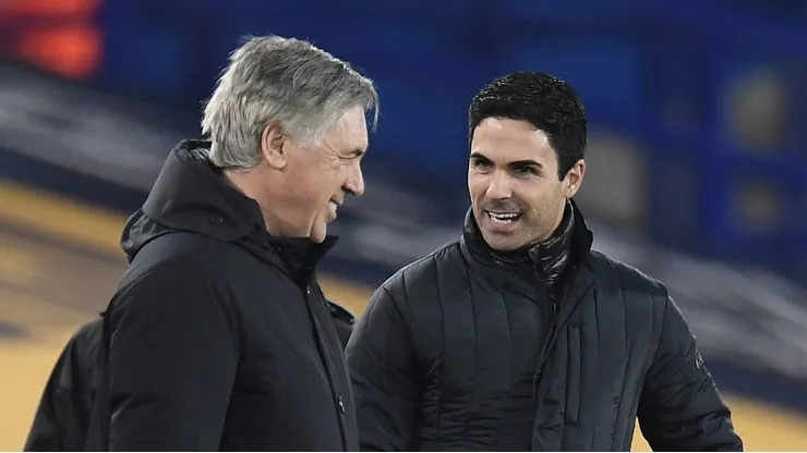 Arteta coloca Ancelotti como motivo de inspiração. Foto: Peter Powell
