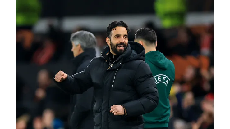 Ruben Amorim, técnico do Manchester United. (Photo by Carl Recine/Getty Images)