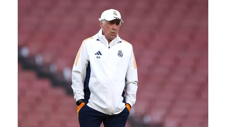 Ancelotti, técnico do Real Madrid (Photo by Alex Davidson/Getty Images)