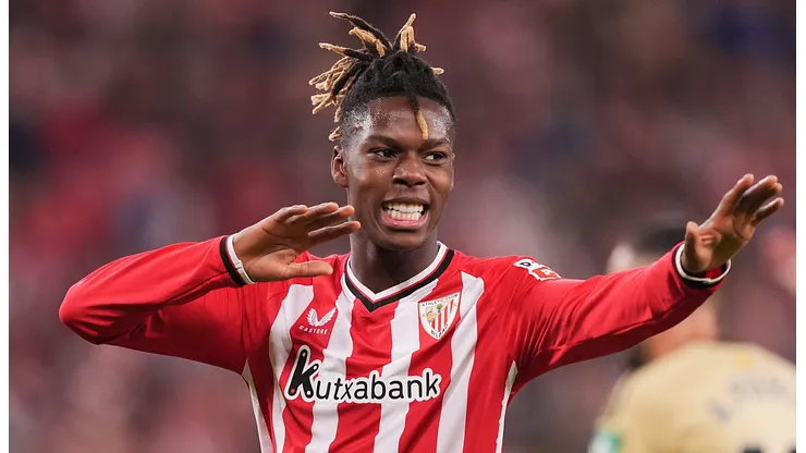 Nico Williams também é alvo do Arsenal. Foto: Juan Manuel Serrano Arce/Getty Images