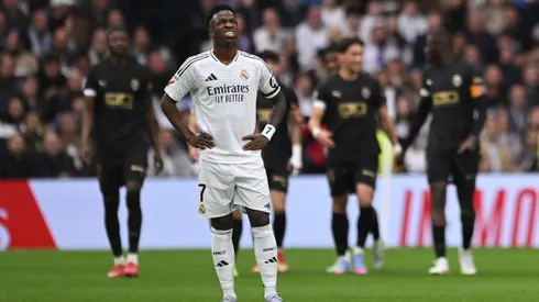 Vini Jr até faz gol, mas Real Madrid não consegue a remontada. Foto: Denis Doyle/Getty Images