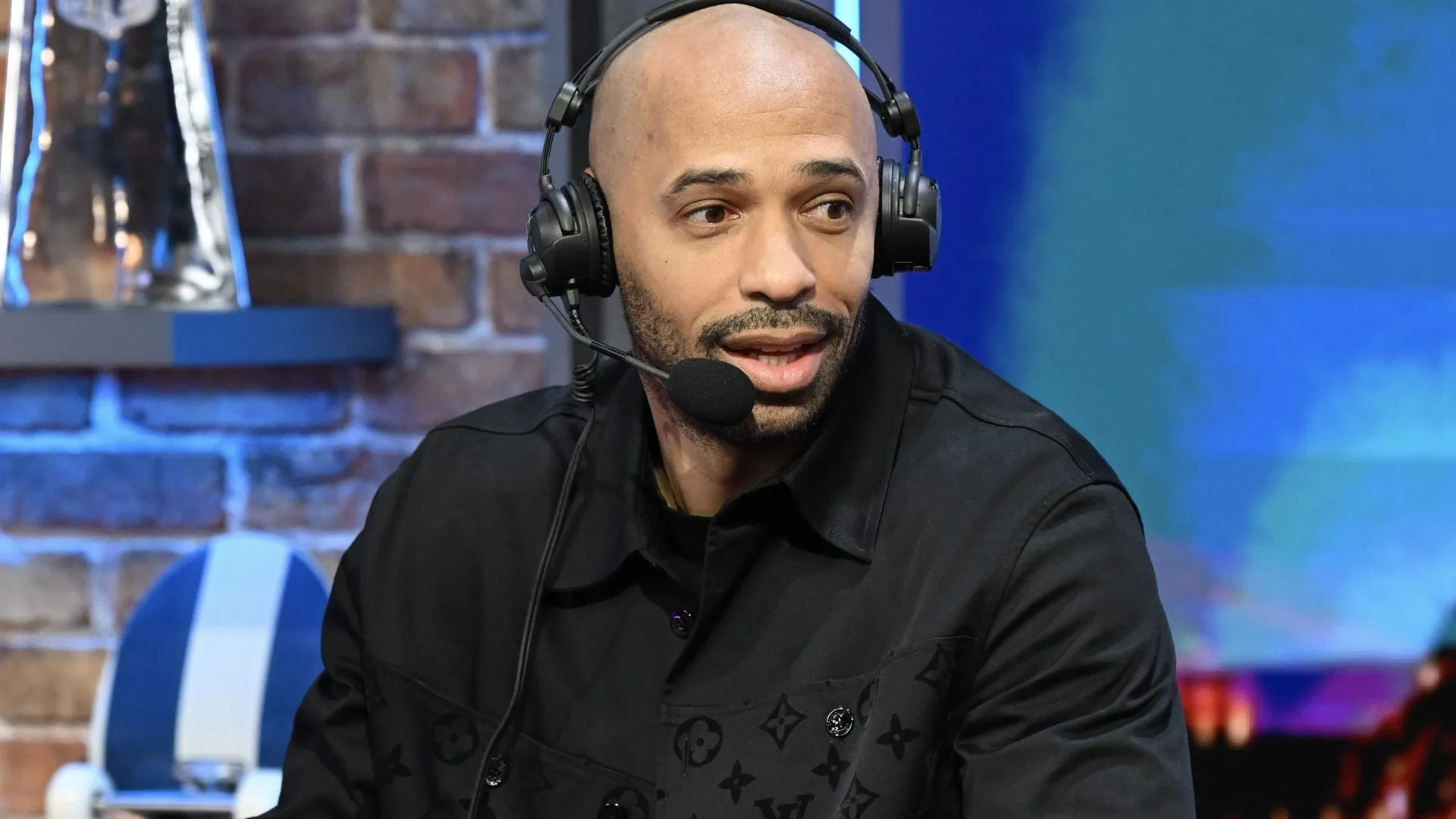 Henry, que falou sobre o Real Madrid, durante as prévias do Super Bowl