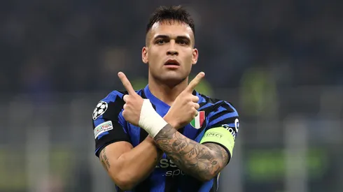 Lautaro Martínez em jogo da Inter de Milão. Foto: Marco Luzzani