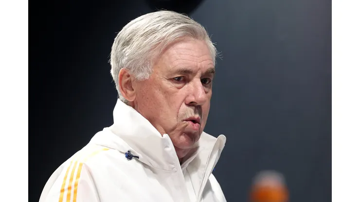 Ancelotti, técnico do Real Madrid. Photo by Alex Davidson/Getty Images)