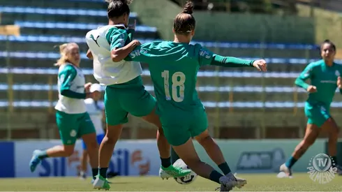 Treino das jogadoras do Palmeiras. Reprodução: YouTube