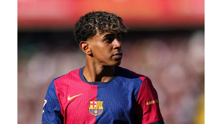 Lamine Yamal, craque do Barcelona (Photo by Judit Cartiel/Getty Images)