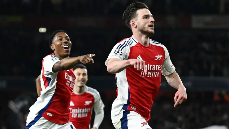 O volante Declan Rice marcou dois gols de falta contra o Real Madrid