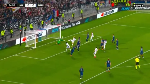 Thiago Almada conta com falha de Onana para fazer o gol do Lyon. Foto: Reprodução/YouTube