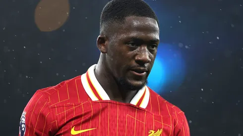 Ibrahima Konaté, jogador do Liverpool. Foto: Alex Pantling/Getty Imagens