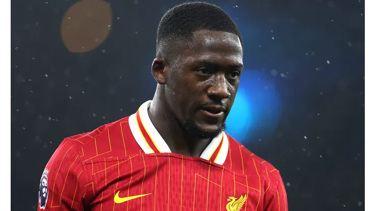 Ibrahima Konaté, jogador do Liverpool. Foto: Alex Pantling/Getty Imagens