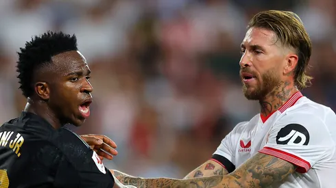 Vini Jr e Sergio Ramos são encontro de gerações no Real Madrid. Foto: Fran Santiago/Getty Images