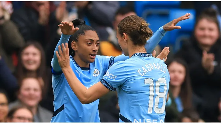 Manchester City de Kerolin enfrenta o United por vaga na final da Women’s FA Cup (Photo by Carl Recine/Getty Images)