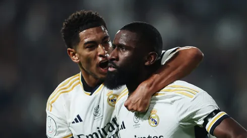 Bellingham e Rudiger no Real Madrid. Foto: Yasser Bakhsh/Getty Images