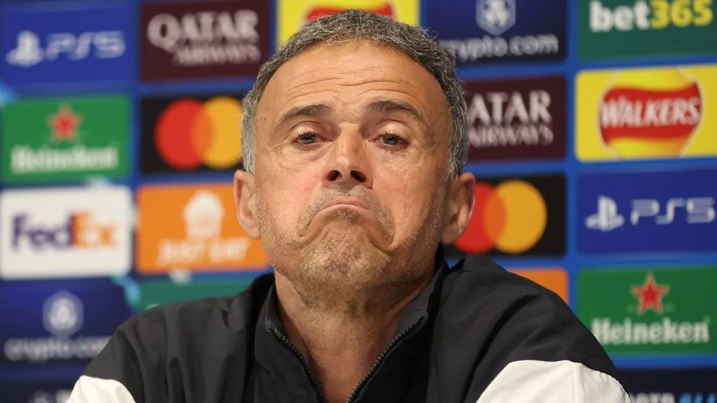 Luis Enrique, técnico do PSG. Foto: Jan Kruger/Getty Images