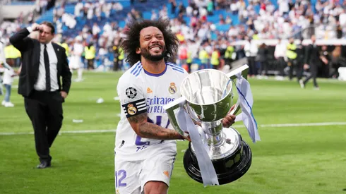 Ex-Real Madrid, Marcelo incentiva craques antes do jogo contra o Arsenal.