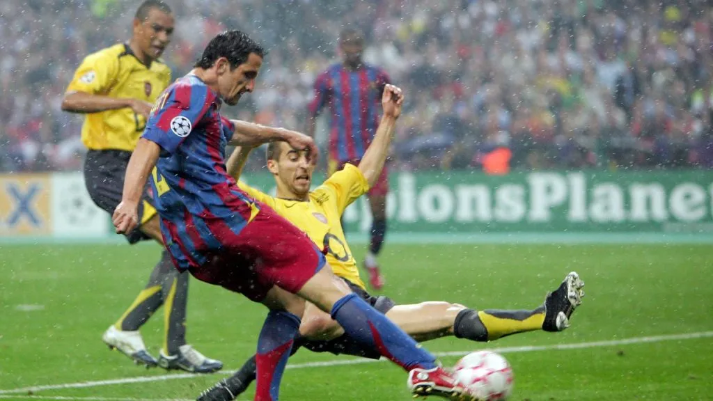 Gol de Belletti na final da Champions League 2006. Foto: Laurence Griffiths/Getty Images
