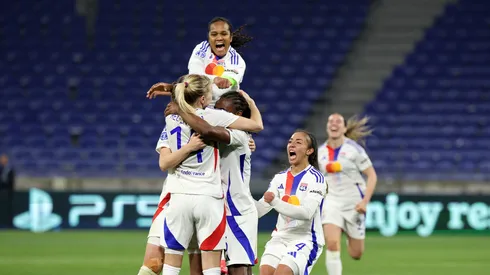 Jogadoras do LYON( Photo by Catherine Steenkeste/Getty Images)