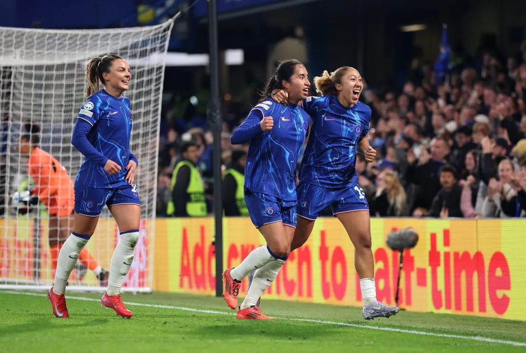 Jogadoras do Chelsea (Photo by Alex Pantling/Getty Images)