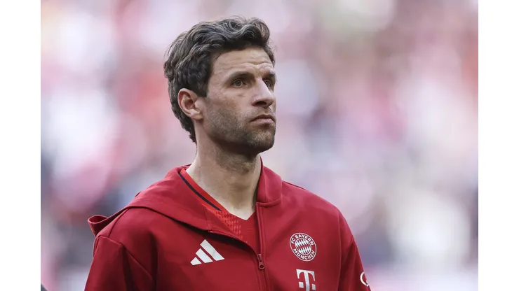 Thomas Müller em jogo do Bayern. Jogador deixará o clube. Foto: Maja Hitij